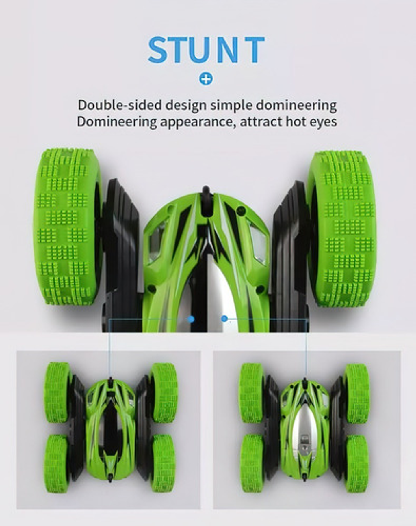 Carro Acrobacia Doble Cara 360° Rotación Con Control Remoto  14
