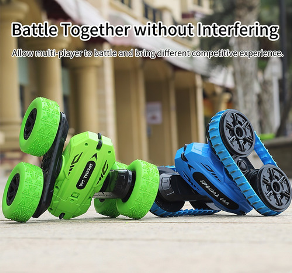 Carro Acrobacia Doble Cara 360° Rotación Con Control Remoto  15