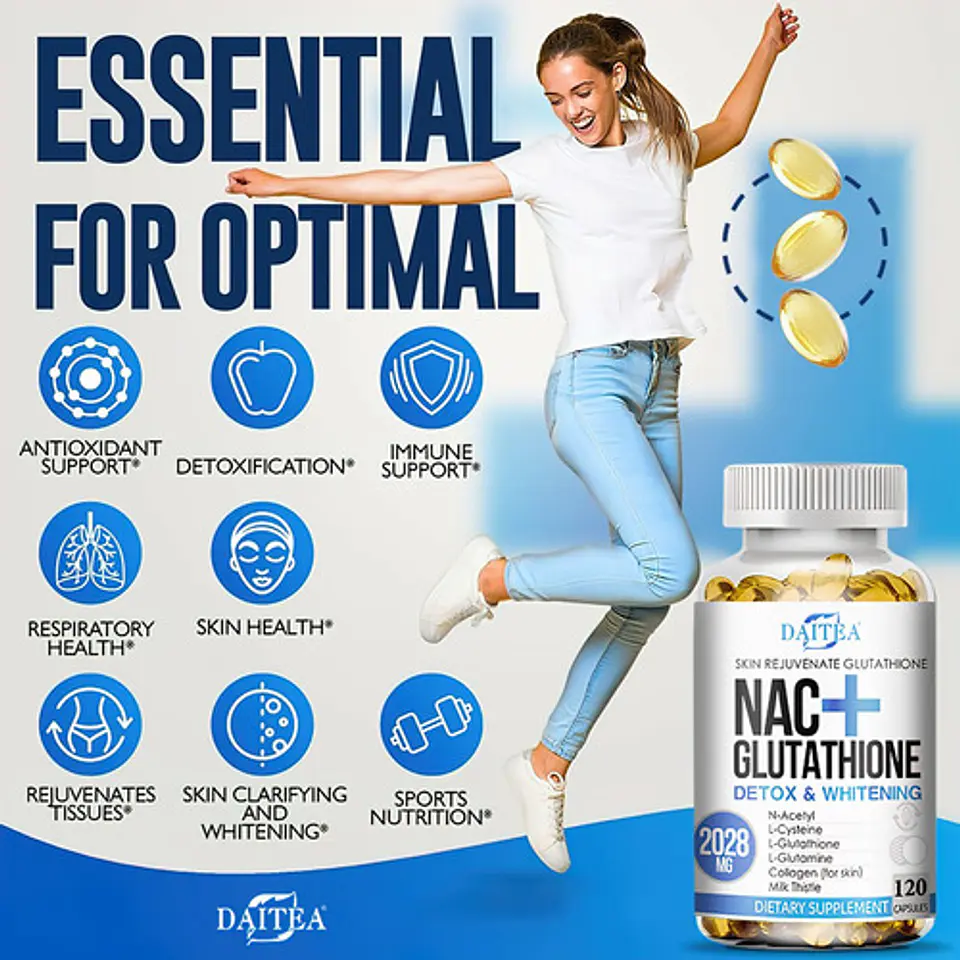 Nac + Glutation Colágeno Q10 Antioxidante Y Rejuvenecedor 3