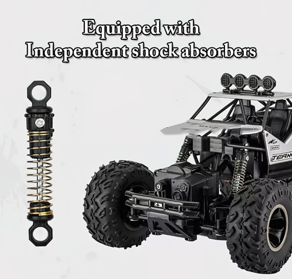 Carro Todoterreno Con Control Remoto 2,4 Ghz 4x4 Suspensión 8