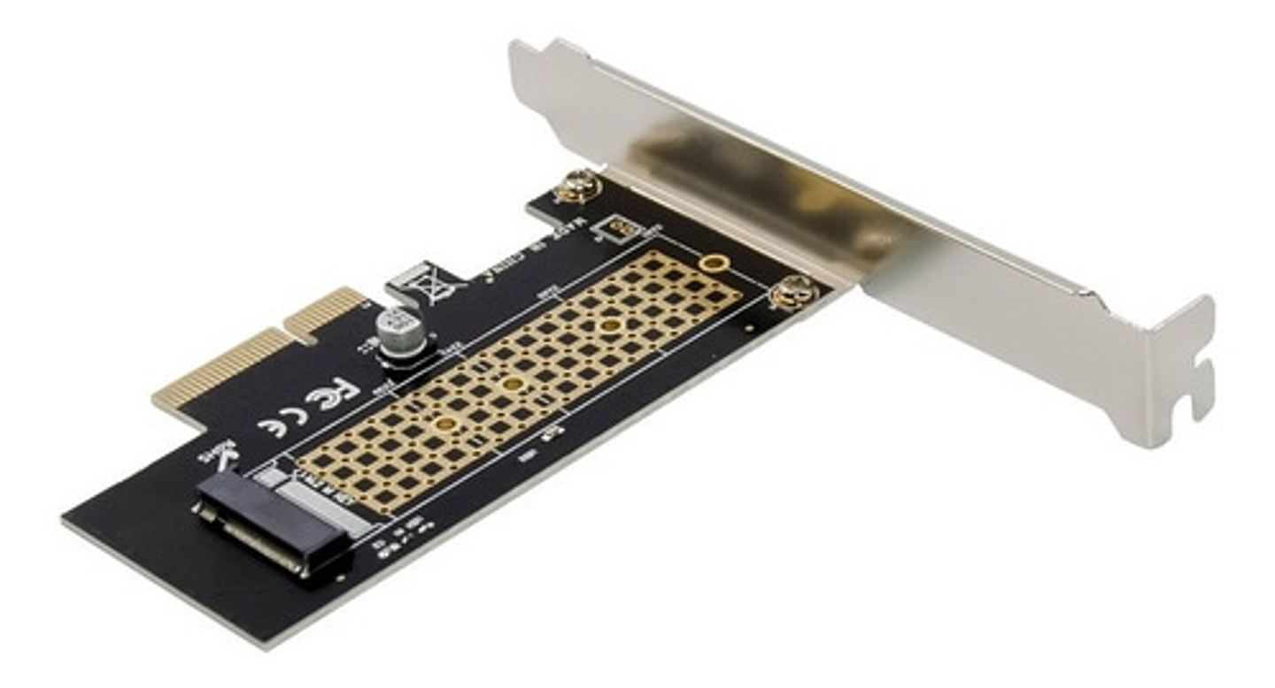 Tarjeta Vertical Adaptador Ssd M.2 Nvme Pcie X4 Con Soportes 7