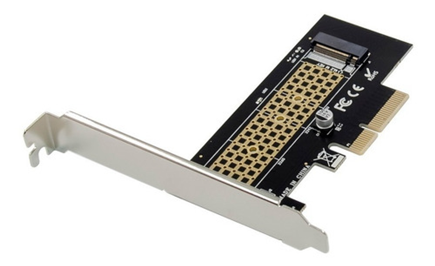 Tarjeta Vertical Adaptador Ssd M.2 Nvme Pcie X4 Con Soportes 8