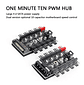 Hub Controlador De Velocidad De Ventiladores  Pc 1 A 10 Vías - Miniatura 3
