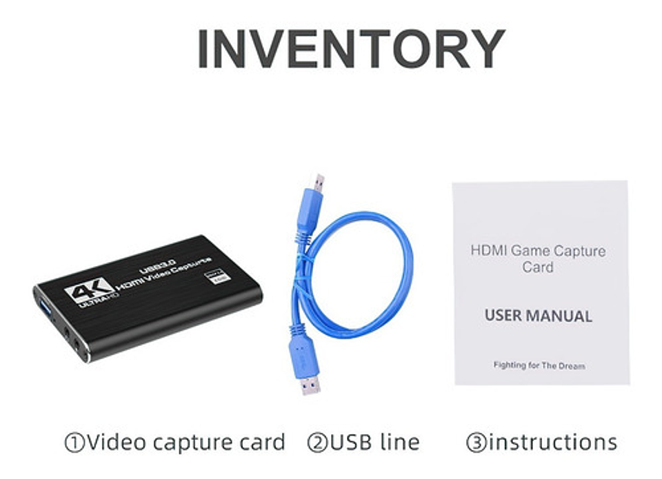Tarjeta De Captura De Vídeo 4k Usb 3,0, Compatible Con Hdmi 2
