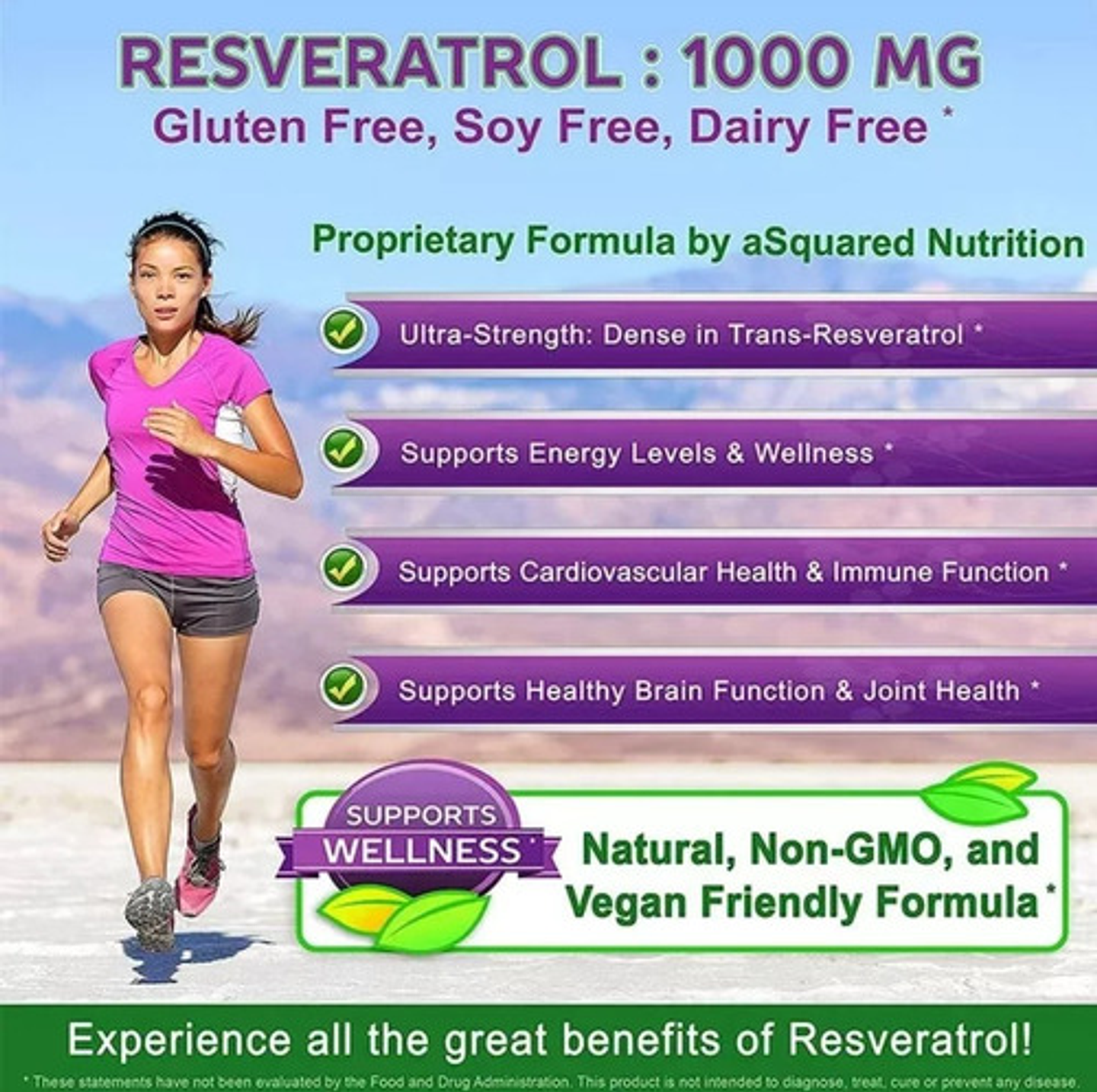 Resveratrol 500mg Cardio-poder Antioxidante 60 Cápsulas 3
