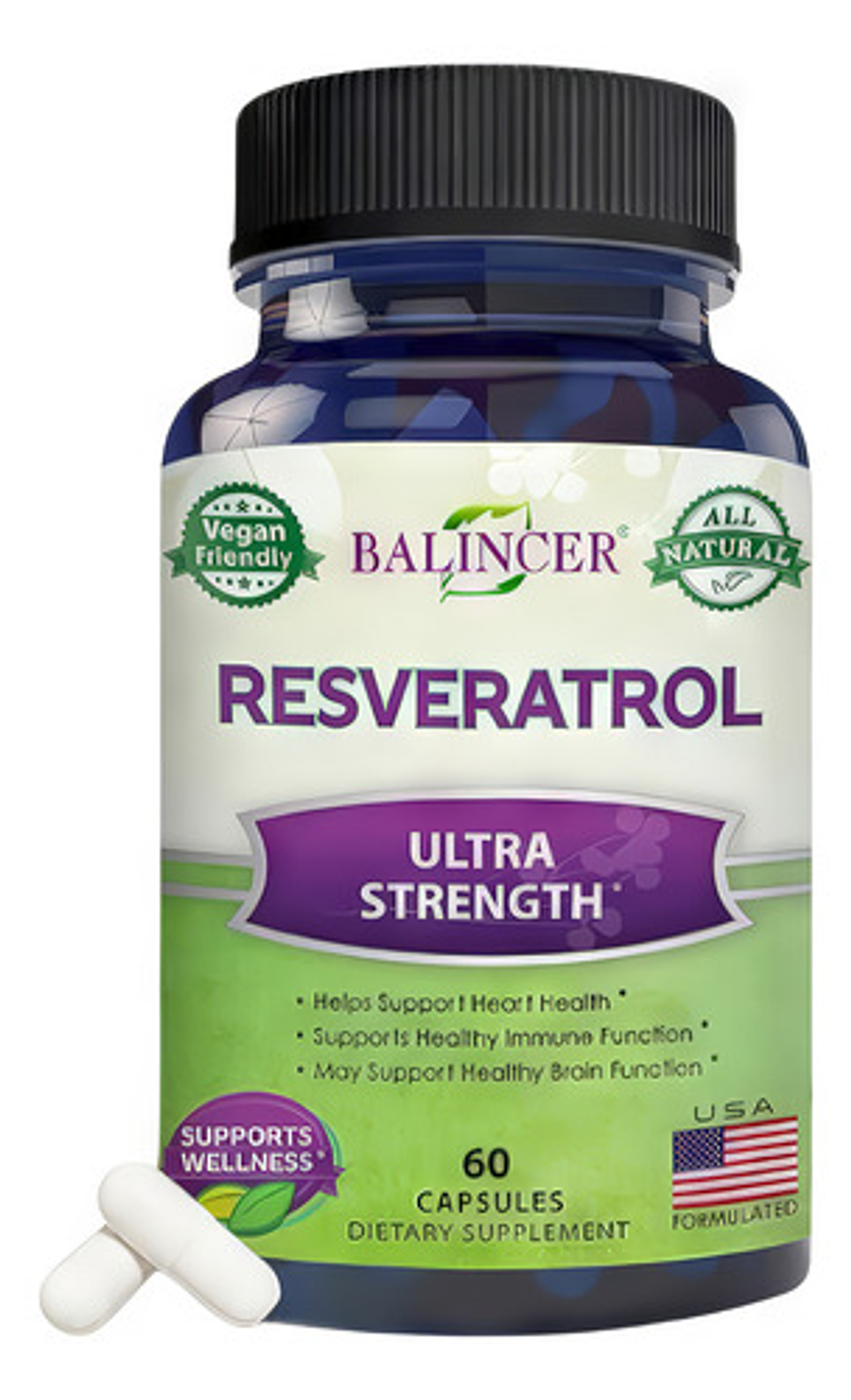 Resveratrol Antioxidante Original Botella De 60 Cápsulas 4