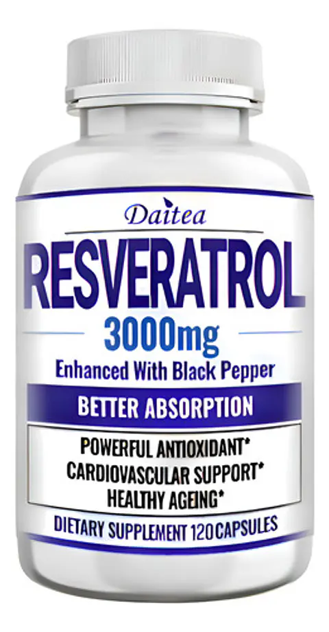 Resveratrol 3000 Mg 120 Cápsulas Original