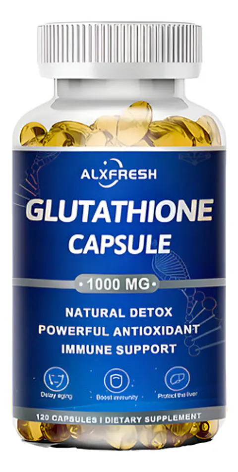 L-Glutation Glutathione 1000Mg 120 Cápsulas. Alxfresh