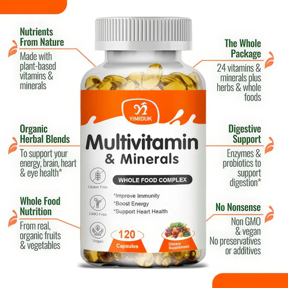 Multivitamínico Con Minerales Bienestar General Y Energía  4