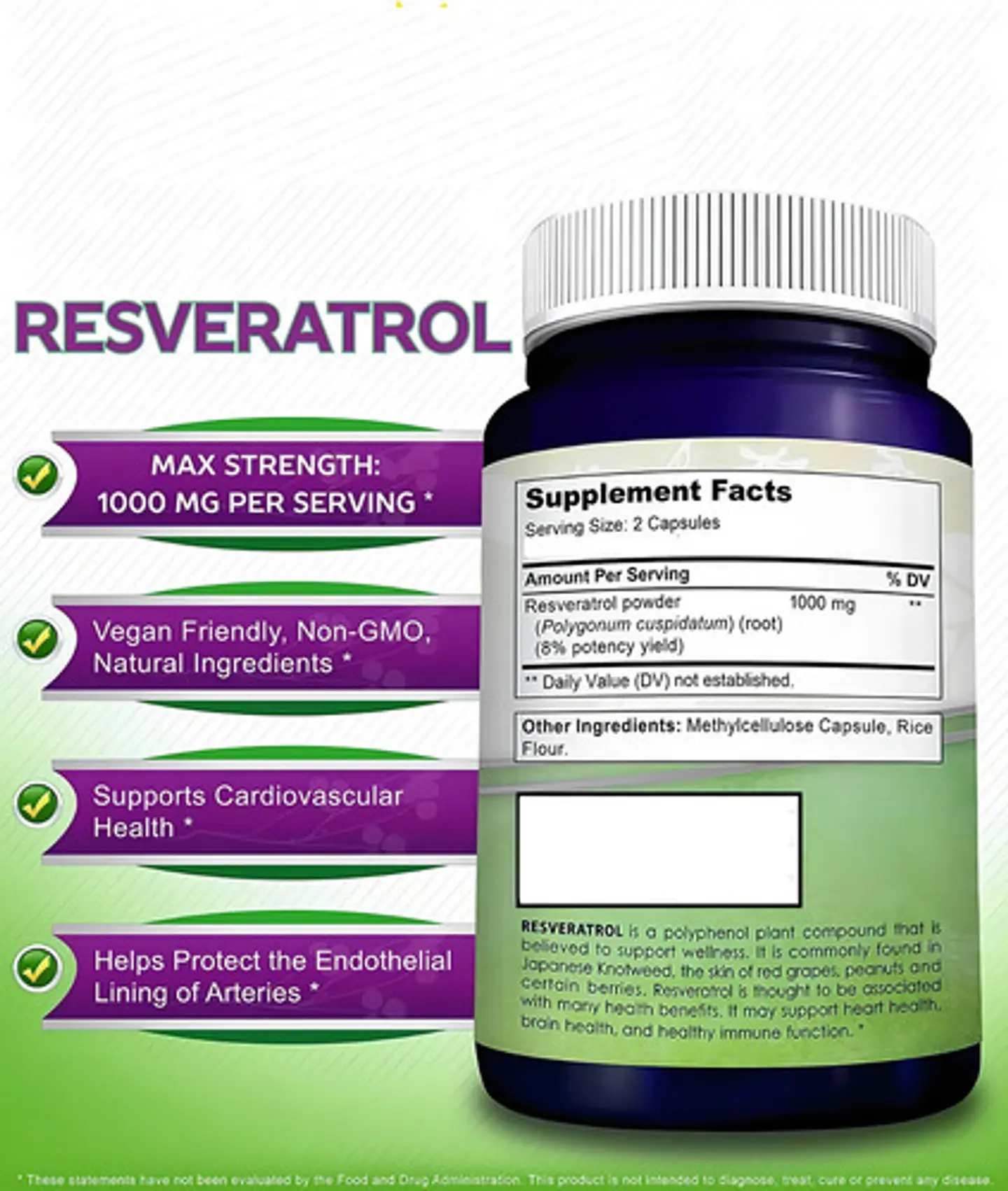 Balincer Resveratrol Natural Antiage 60 Capsulas 7