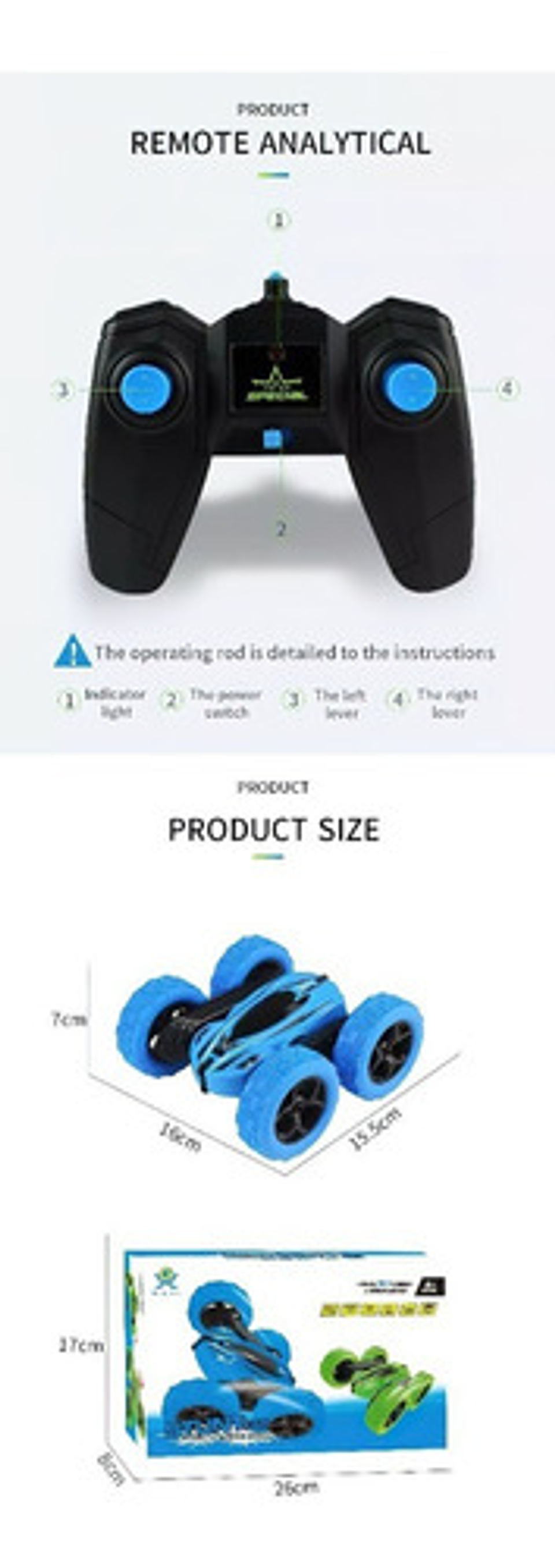 Coche Acrobático De Juguete Con Faros Es Tanque Y Camión.  11