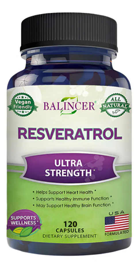 Resveratrol Cardio-Poder Antioxidante 120 Cápsulas De 500Mg