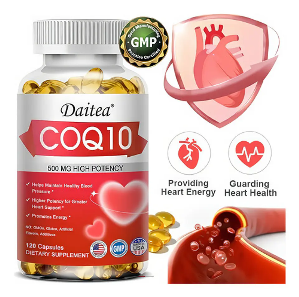 Coenzima Q10 500Mg Con Resveratrol Y Mct 120 Cápsulas 4