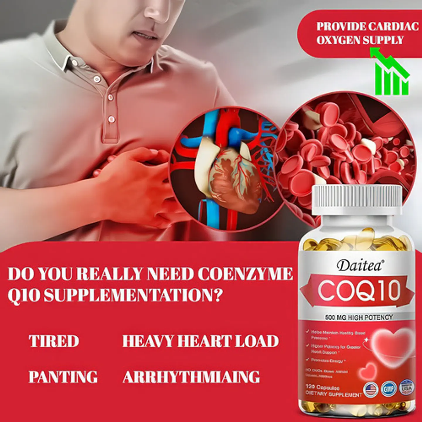Coenzima Q10 500Mg Con Resveratrol Y Mct 120 Cápsulas 7