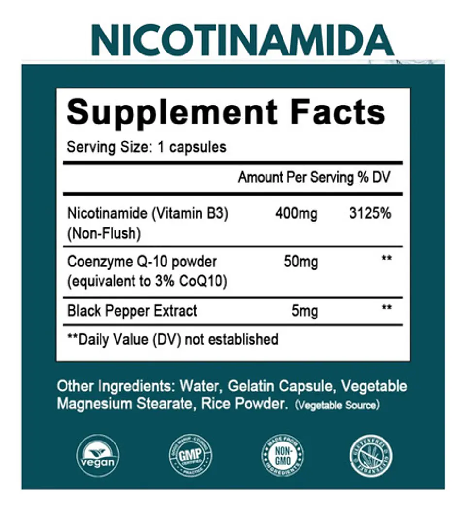 Resveratrol 1500 Mg Y Nicotinamida Con Coq10 400 Mg 120 Cáps 2