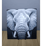 Decoración Retrato Elefante Majestuoso Hueforge 3d - Miniatura 2