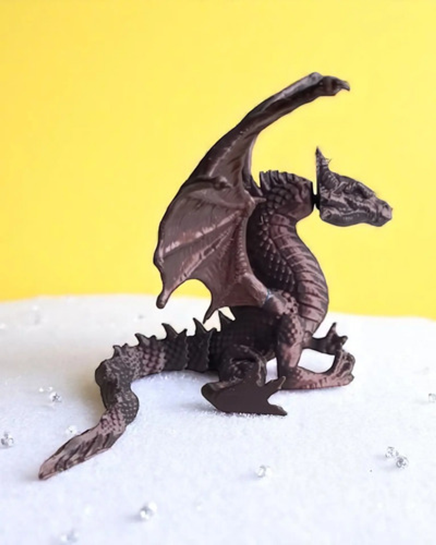 Decoración Dragón Articulado Con Alas Abiertas 3