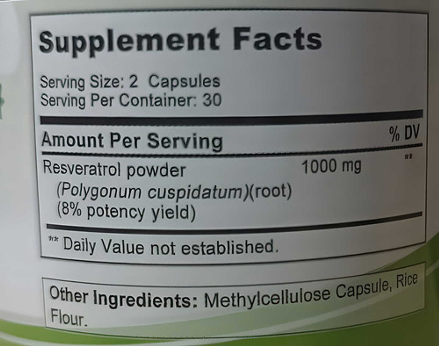 Resveratrol 1000mg Máximo Poder Antioxidante 60 Cap Original 2