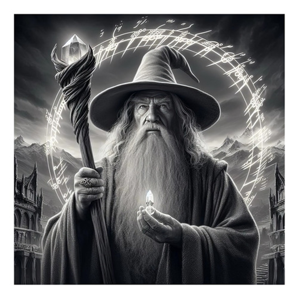 Decoración Gandalf El Señor De Los Anillos Hueforge 3d 1