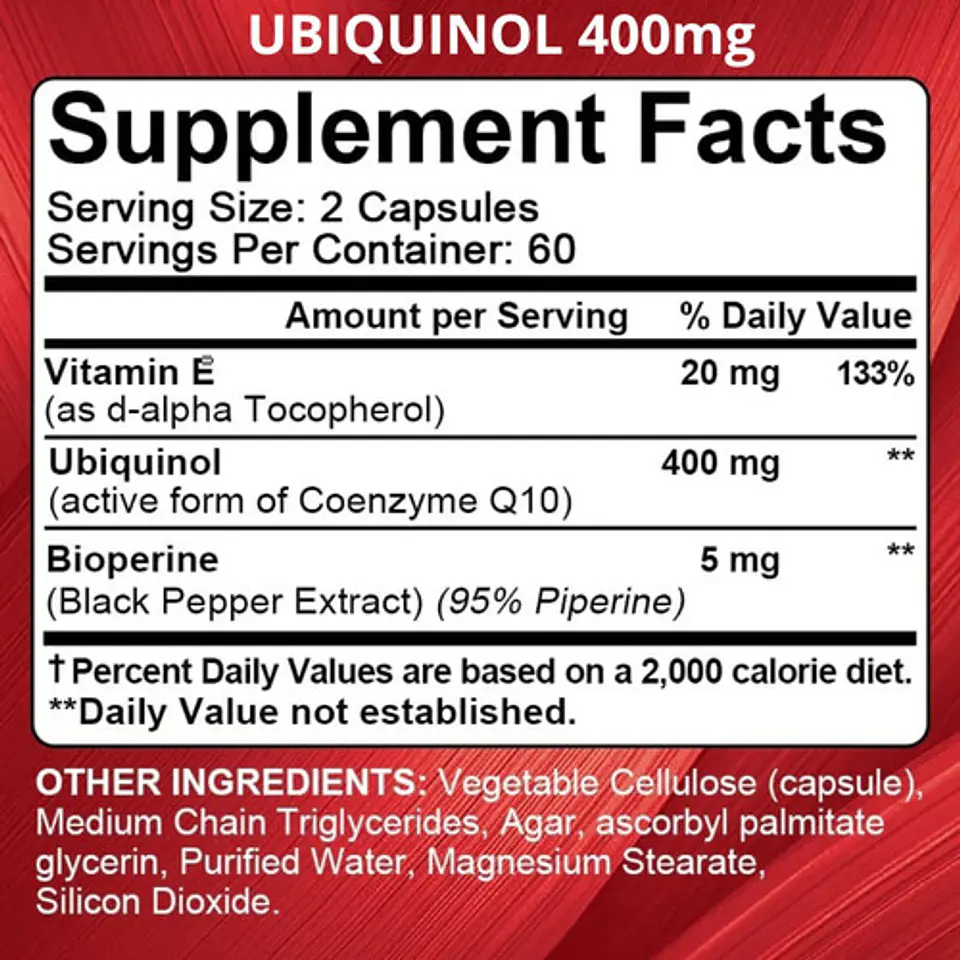 Pack Resveratrol 1000Mg Y Ubiquinol Q10 400Mg 240 Cáp 2