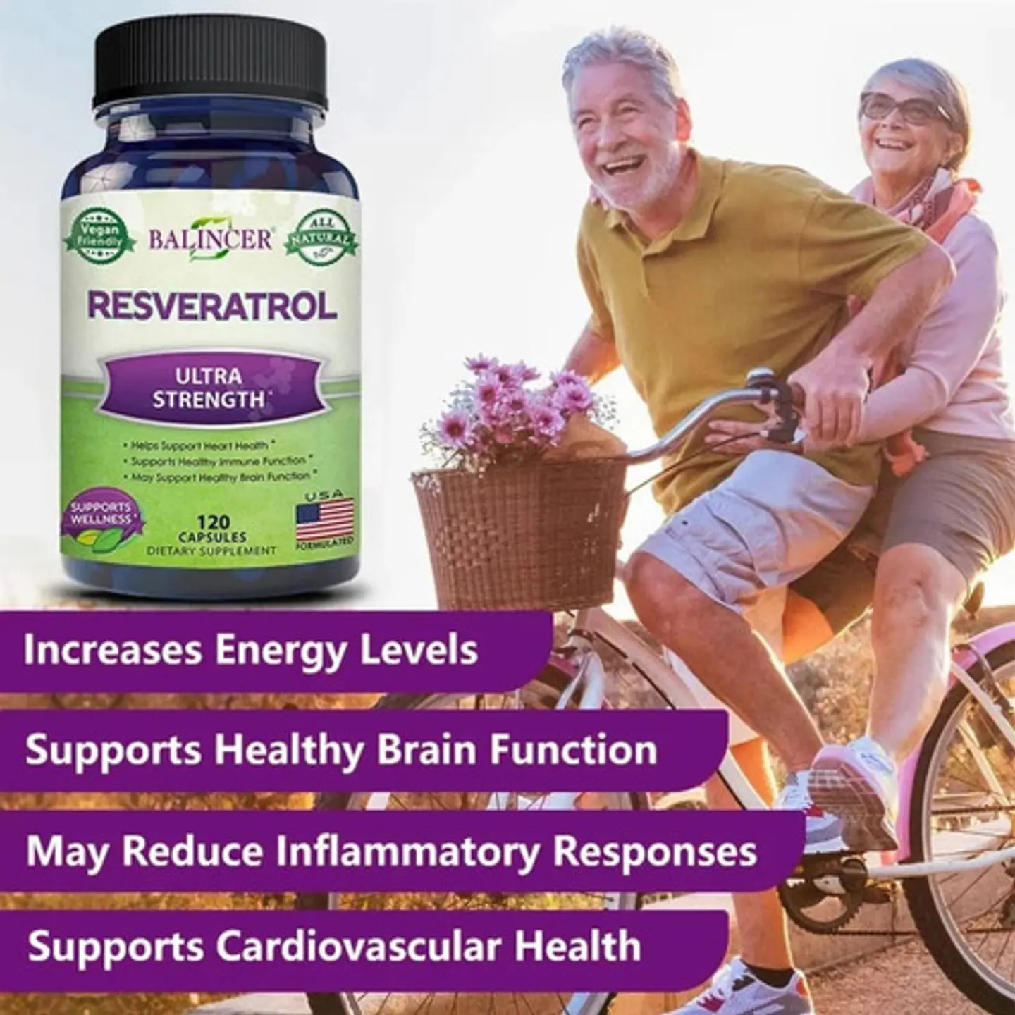 Pack Resveratrol 1000Mg Y Ubiquinol Q10 400Mg 240 Cáp 5