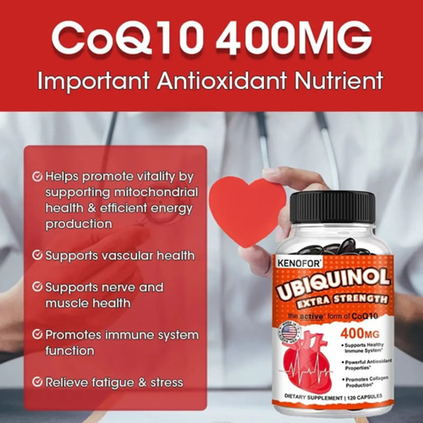 Pack Resveratrol 1000Mg Y Ubiquinol Q10 400Mg 240 Cáp 6