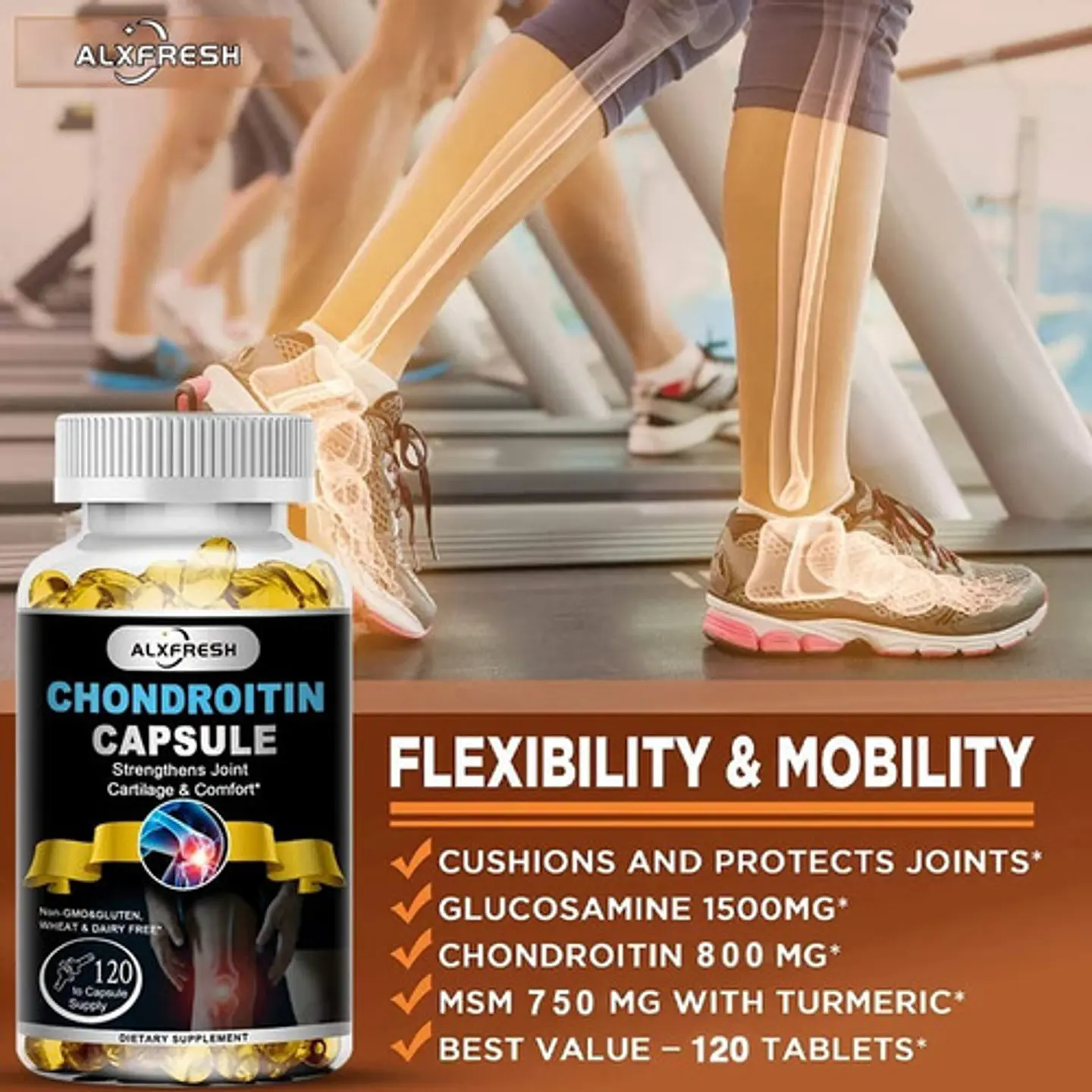 Glucosamina Con Condroitina Cuidado Articular 60 Cápsulas 4
