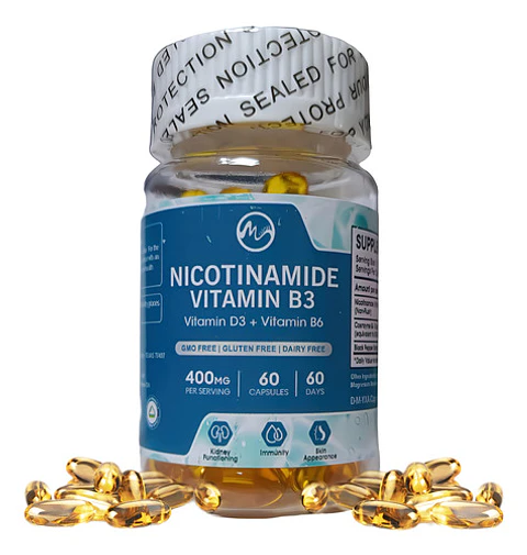 Nicotinamida 400Mg + Coenzima Q10 60 Cápsulas