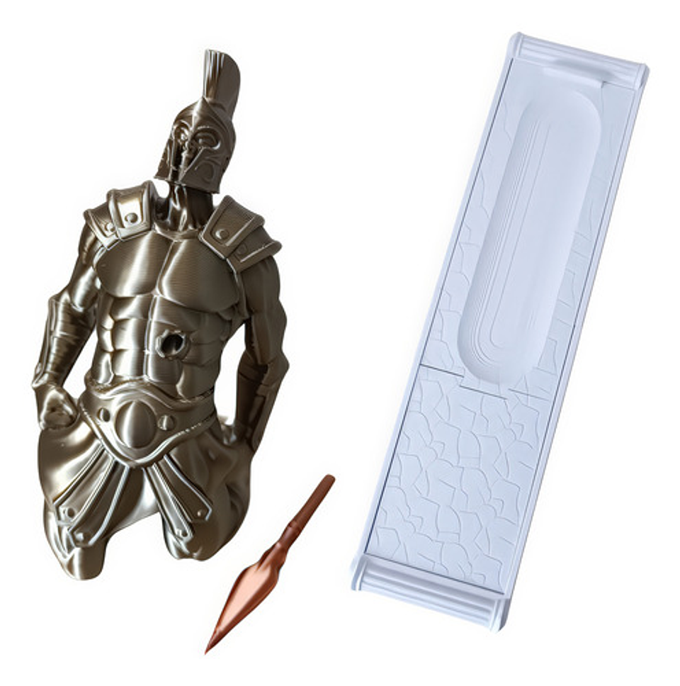 Porta Incienso Soldado Romano Con Contenedor De Varitas 5