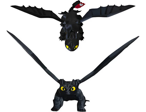 Juguete Articulado Chimuelo De Cómo Entrenar A Tu Dragón