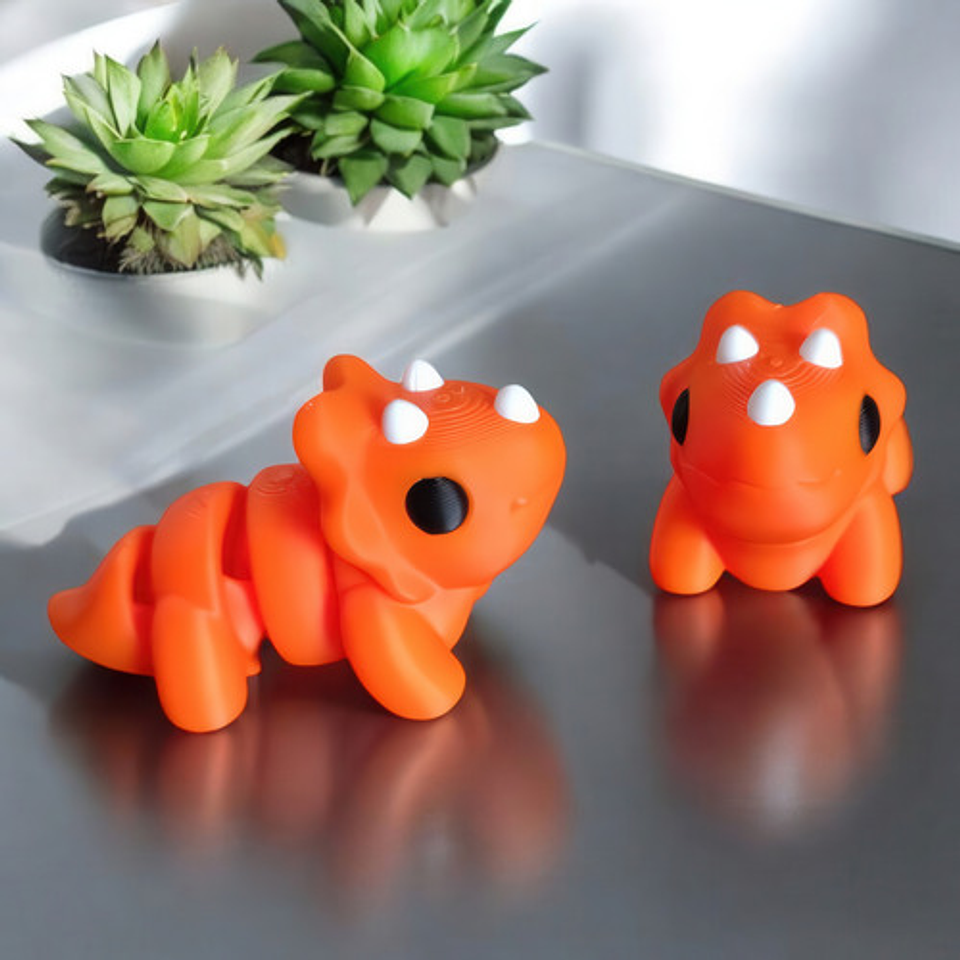 Juguete Mini Triceratop Articulado 2