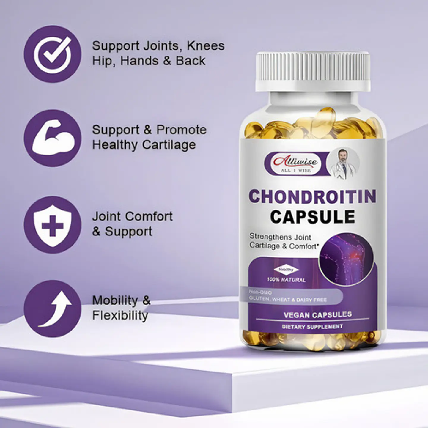 Condroitina Con Glucosamina Cuidado Articular 120 Cápsulas 4