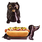 Porta Completos Perro Salchicha Hot Dog (1 Unidad) Variedad - Miniatura 1