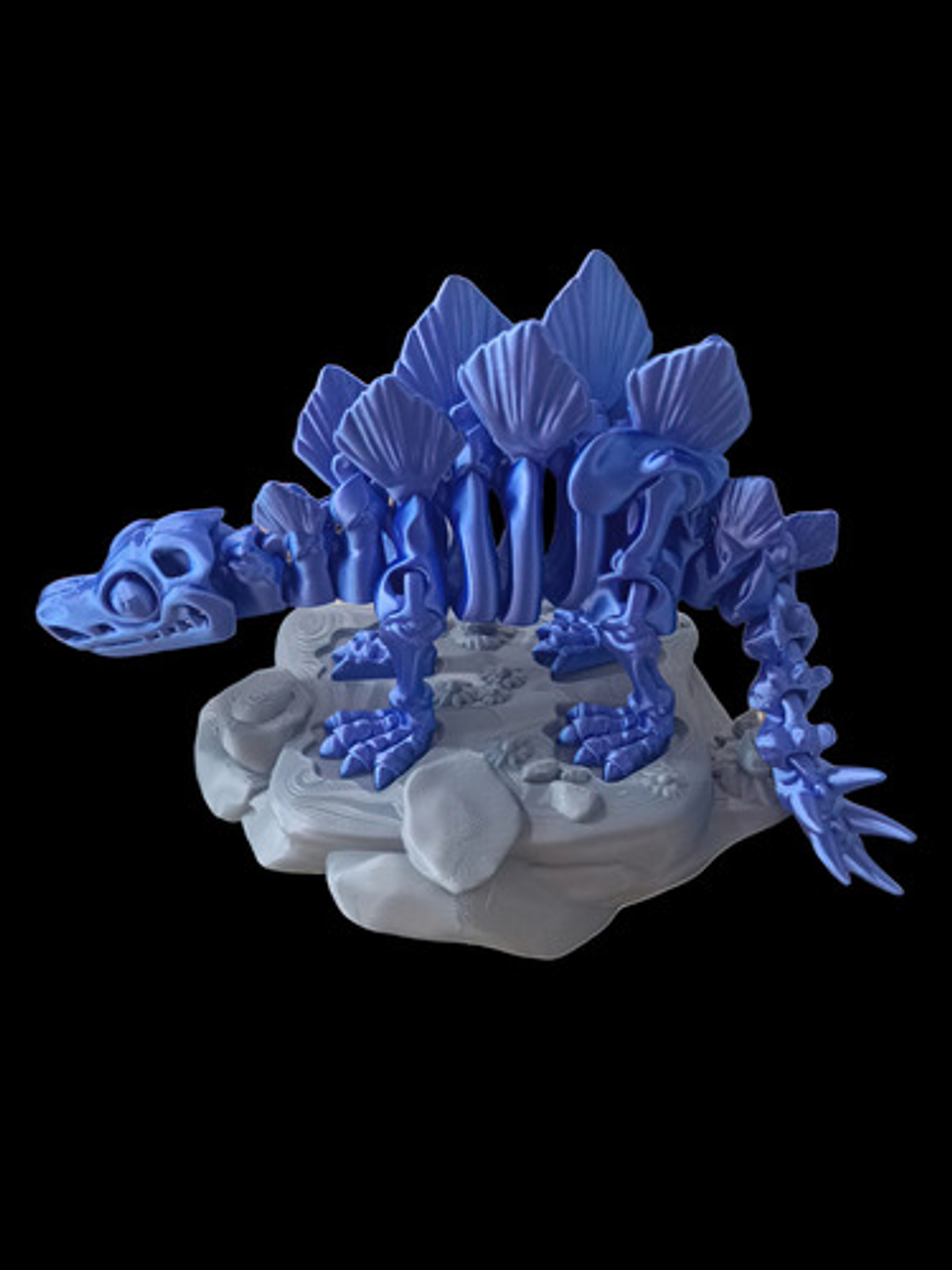 Figura De Stegosaurus Con Base Impreso En 3d 2