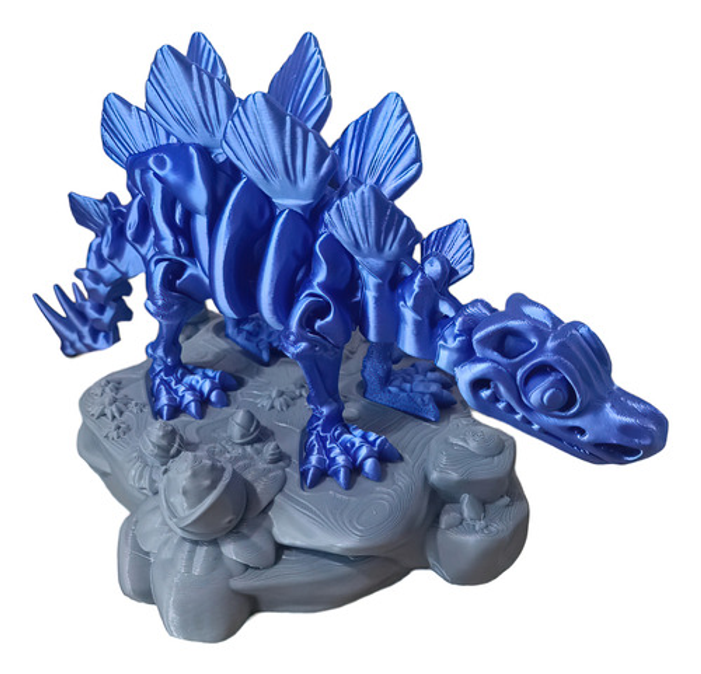 Figura De Stegosaurus Con Base Impreso En 3d 6