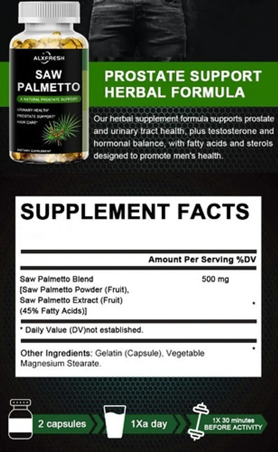 Daitea Saw Palmetto 60 Capsulas sin Sabor 2