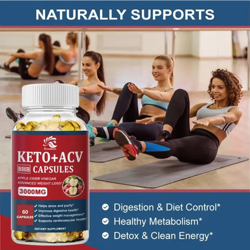 Suplemento Keto Advance + Acv 60 Cápsulas 3