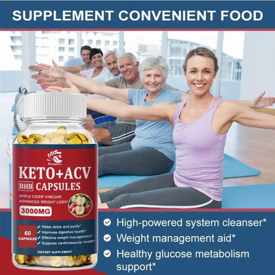 Suplemento Keto Advance + Acv 60 Cápsulas 4