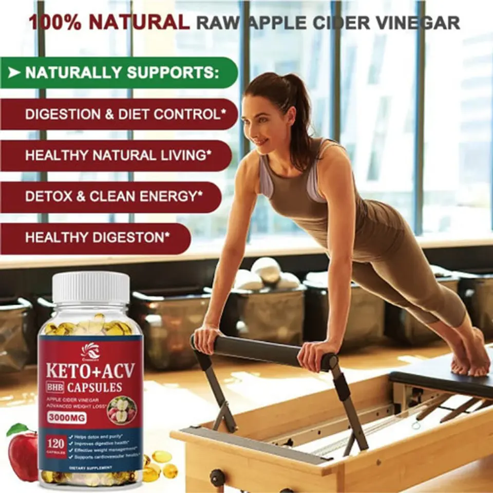Suplemento Keto Advance + Acv 60 Cápsulas 5