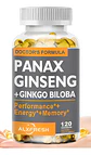 Panax Ginseng + Ginkgo Biloba Extra Fuerte 120 Cápsulas - Miniatura 1