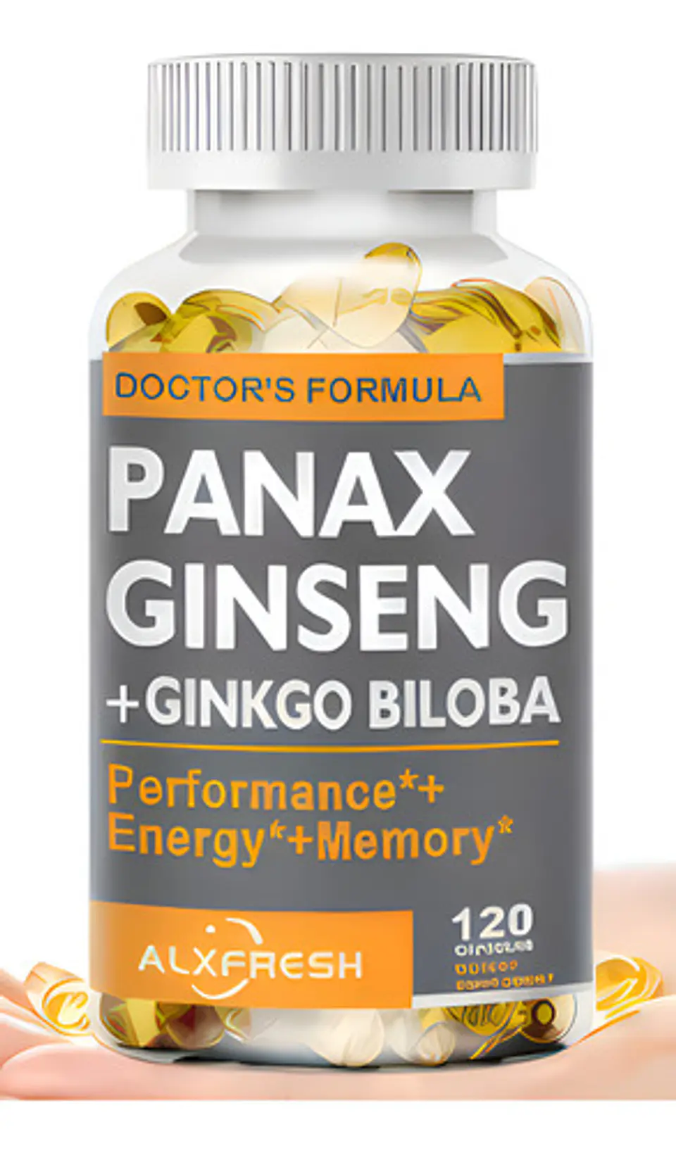 Panax Ginseng + Ginkgo Biloba Extra Fuerte 120 Cápsulas 1