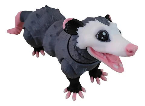 Figura De Zarigüeya Articulada Impresa En 3d