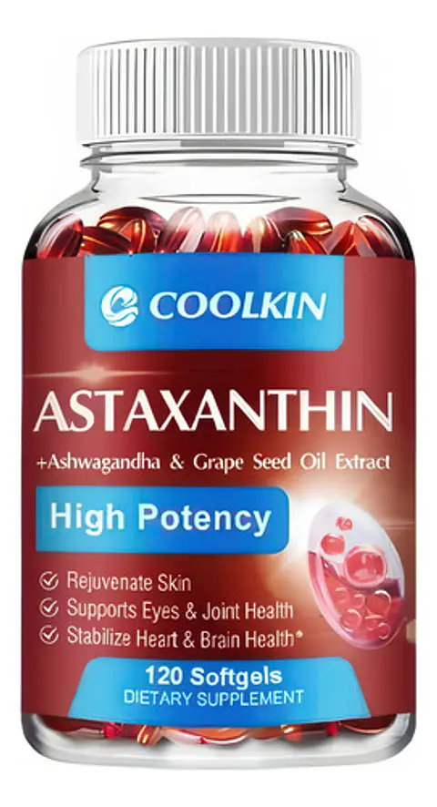 Astaxantina Con Aceite De Uva Y Extracto De Ashwagandha Org