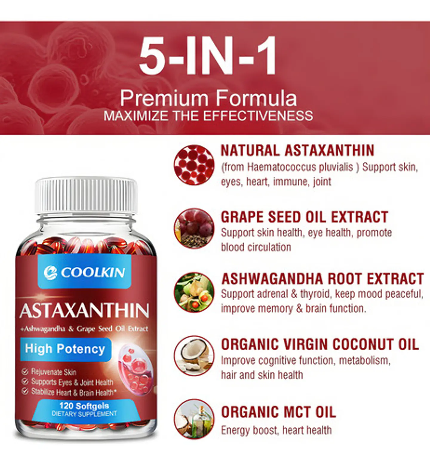 Astaxantina Con Aceite De Uva Y Extracto De Ashwagandha Org 6