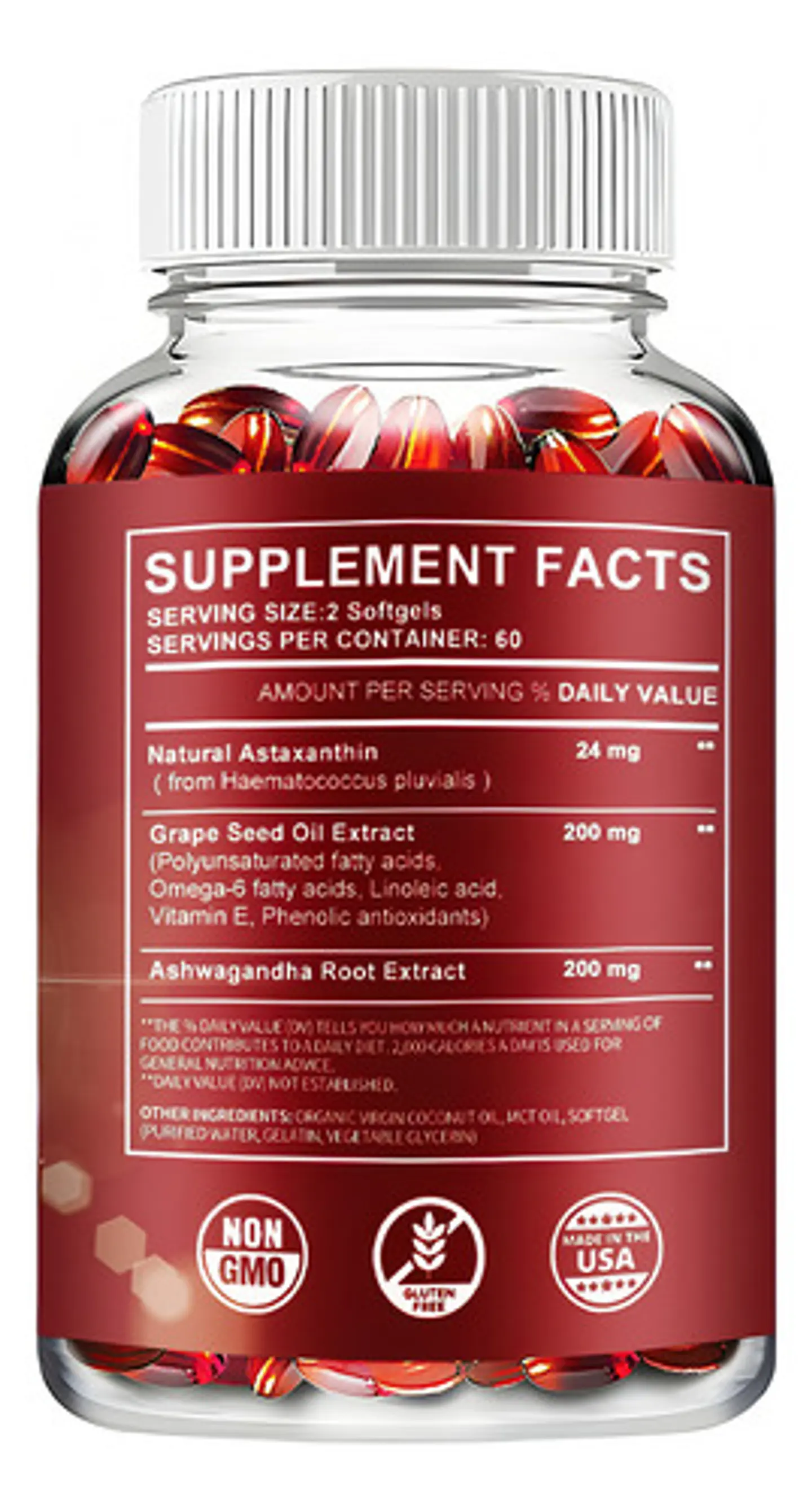 Astaxantina Con Aceite De Uva Y Extracto De Ashwagandha Org 8
