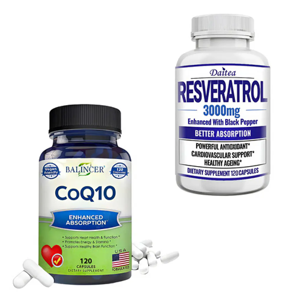Pack Resveratrol 3000Mg Y Coenzyma Q10 400Mg 240 Cáp 1