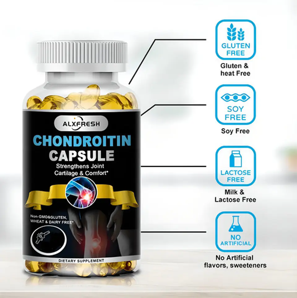 Chondroitin - Cápsulas De Glucosamina De Condroitina Sabor Sin Sabor 1
