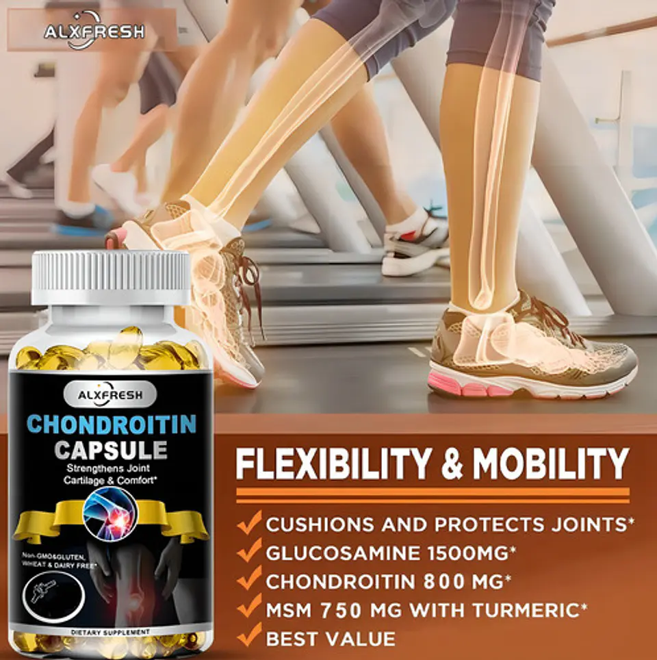 Chondroitin - Cápsulas De Glucosamina De Condroitina Sabor Sin Sabor 3