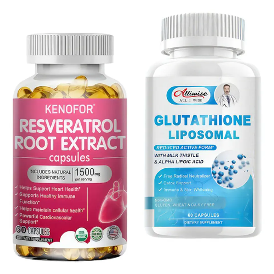 Pack Glutation Liposomal Y Resveratrol 1500 Mg 120 Cáps 1