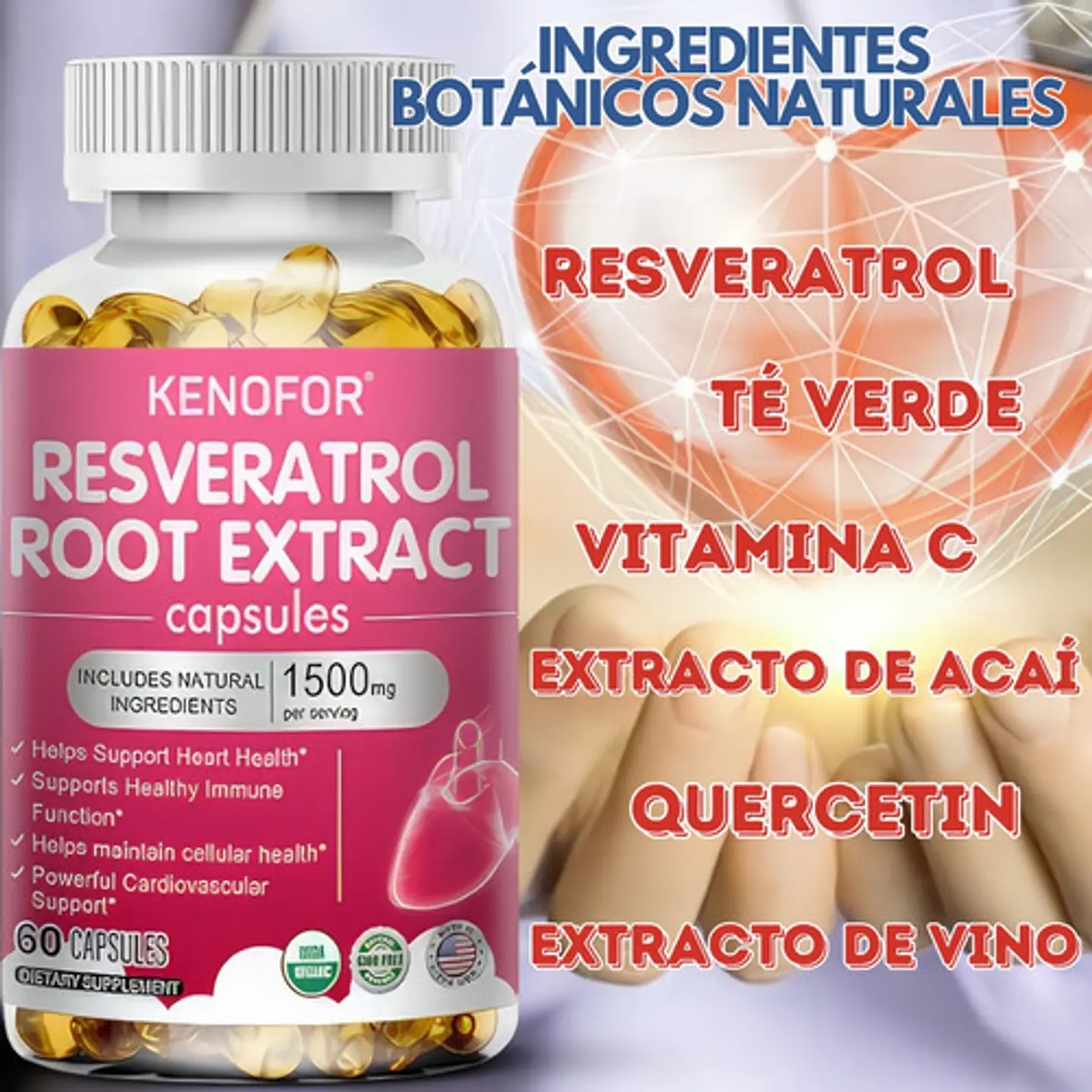 Pack Glutation Liposomal Y Resveratrol 1500 Mg 120 Cáps 5